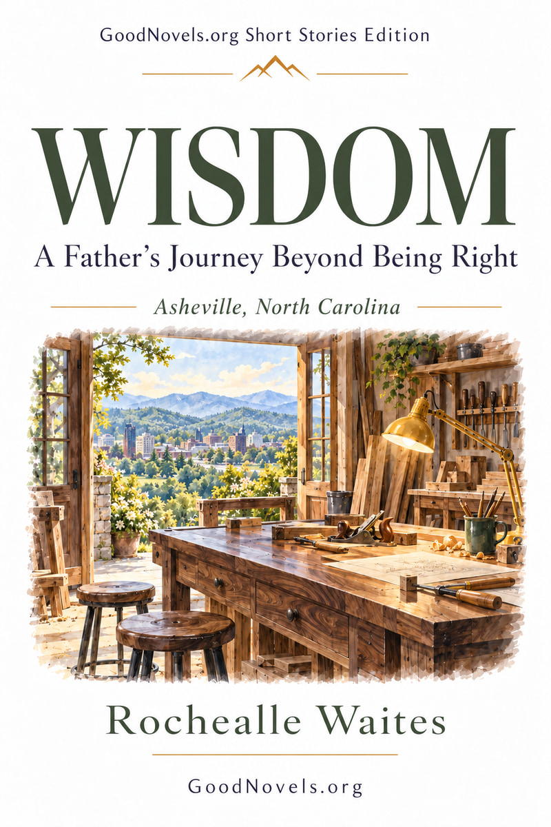 WISDOM: A Father’s Journey Beyond Being Right by Rochealle Waites, illustrated book cover