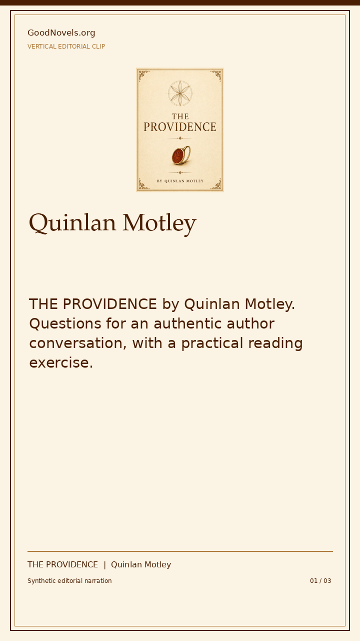 Questions About Leadership and Responsibility title card with THE PROVIDENCE cover